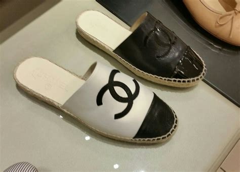 chanel slip ons fake|Chanel slip on espadrilles.